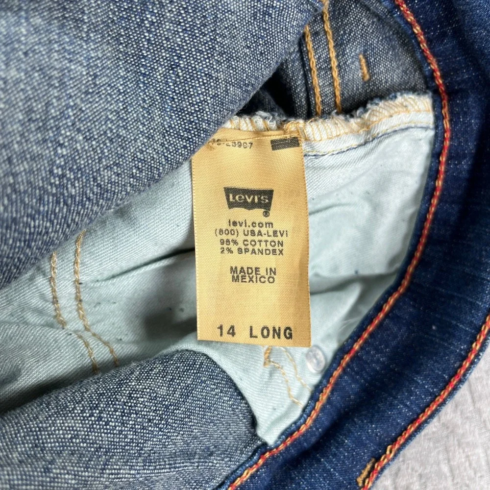 New Vintage Deadstock Levi 550 Relaxed Bootcut Jeans Women 14 Long Dark Wash‎
